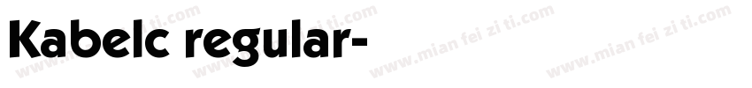 Kabelc regular字体转换